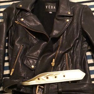 100% Lamb Leather coat